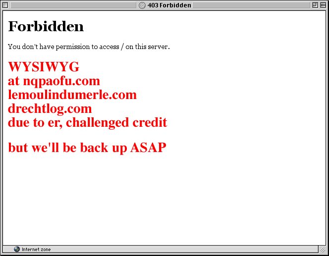 403forbidden alert