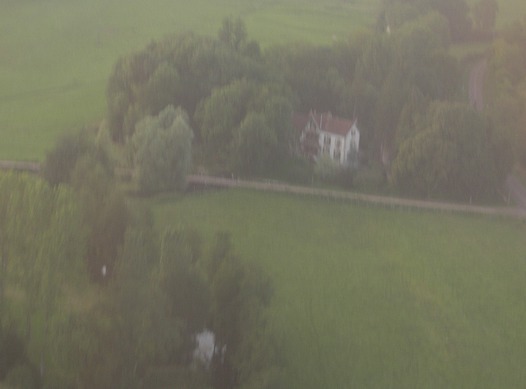 Le Moulin du Merle from the air