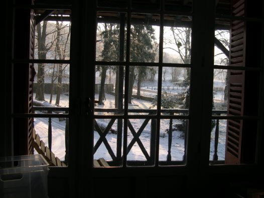 studio view on a crisp winter day