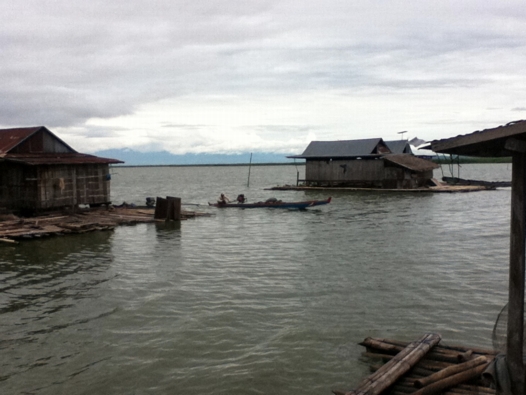 floating village lake tempe, sulawesi
